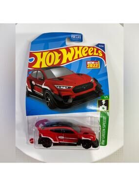 Hot Wheels New For 2022 HW Green Speed #73 Ford Mustang MACH-E 1400 Red